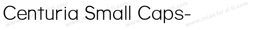 Centuria Small Caps字体转换
